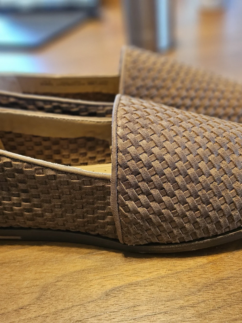 New Unworn Nisolo Alejandro Brown Woven Leather Slip-On Loafers 12